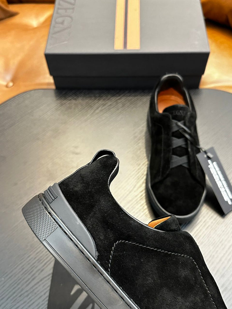 Tênis Zegna Triple Stitch All Black