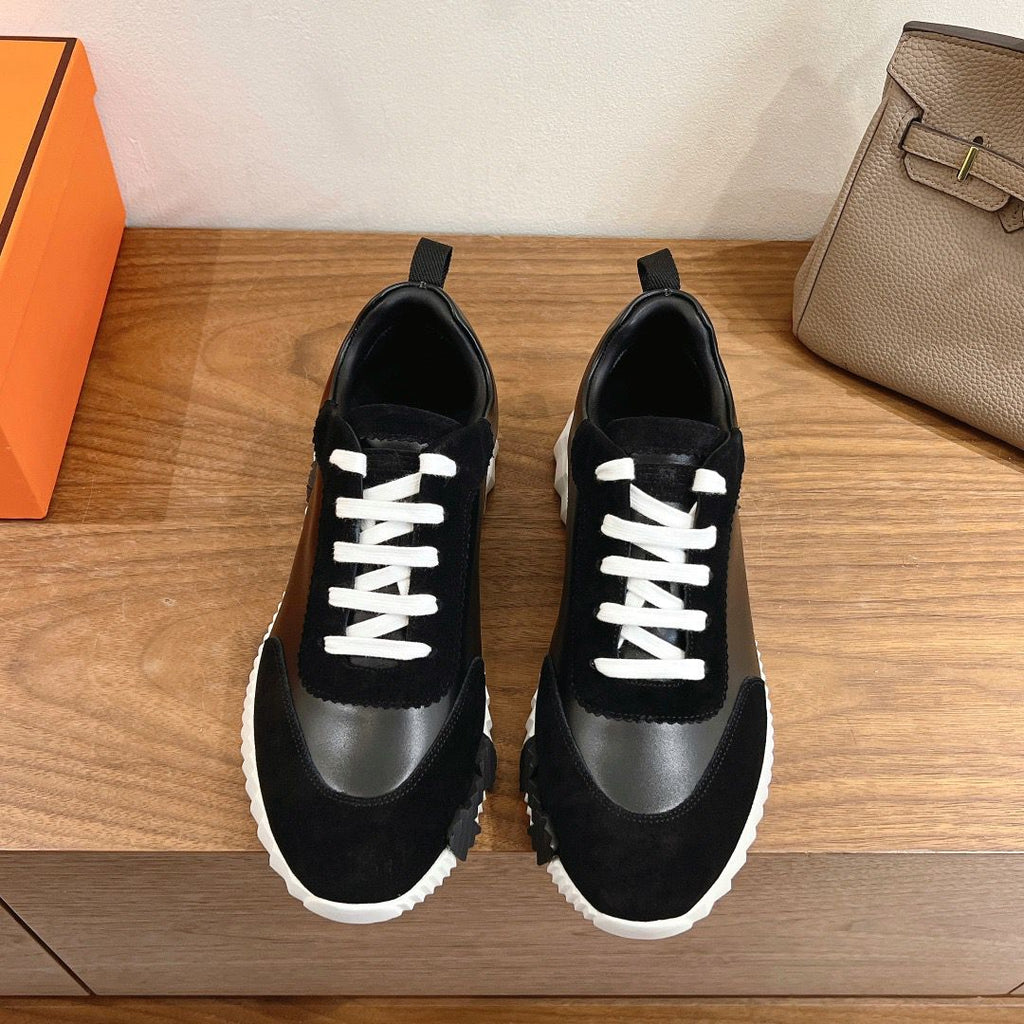 Hermes Air Mesh Suede Black.
