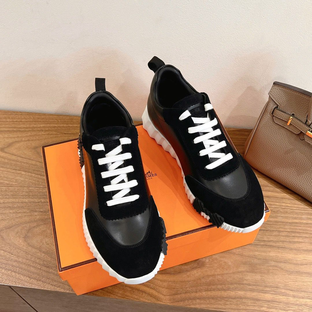 Hermes Air Mesh Suede Black.