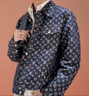 Louis Vuitton Jaqueta Jeans Jacquard Monogram