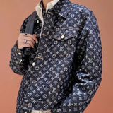 Louis Vuitton Jaqueta Jeans Jacquard Monogram