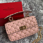 Valentino Garavani Bolsa matelassê Rose