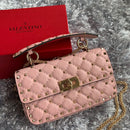 Valentino Garavani Bolsa matelassê Rose