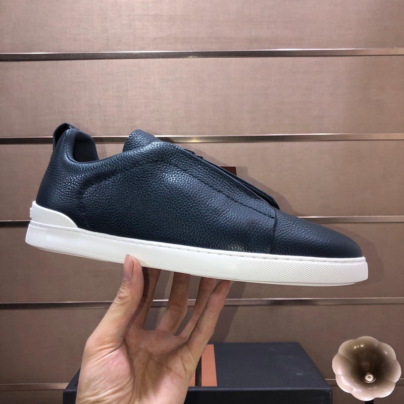Tênis Zegna Triple Stitch Navy Blue
