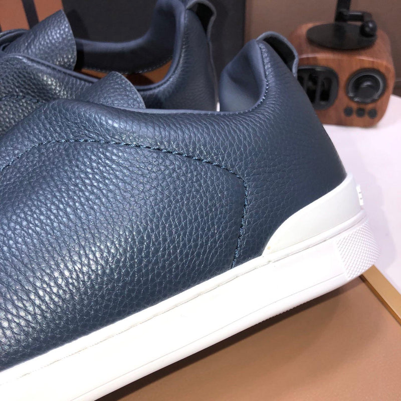 Tênis Zegna Triple Stitch Navy Blue