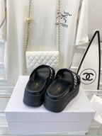 Celine Block Slide Nylon Jacquard
