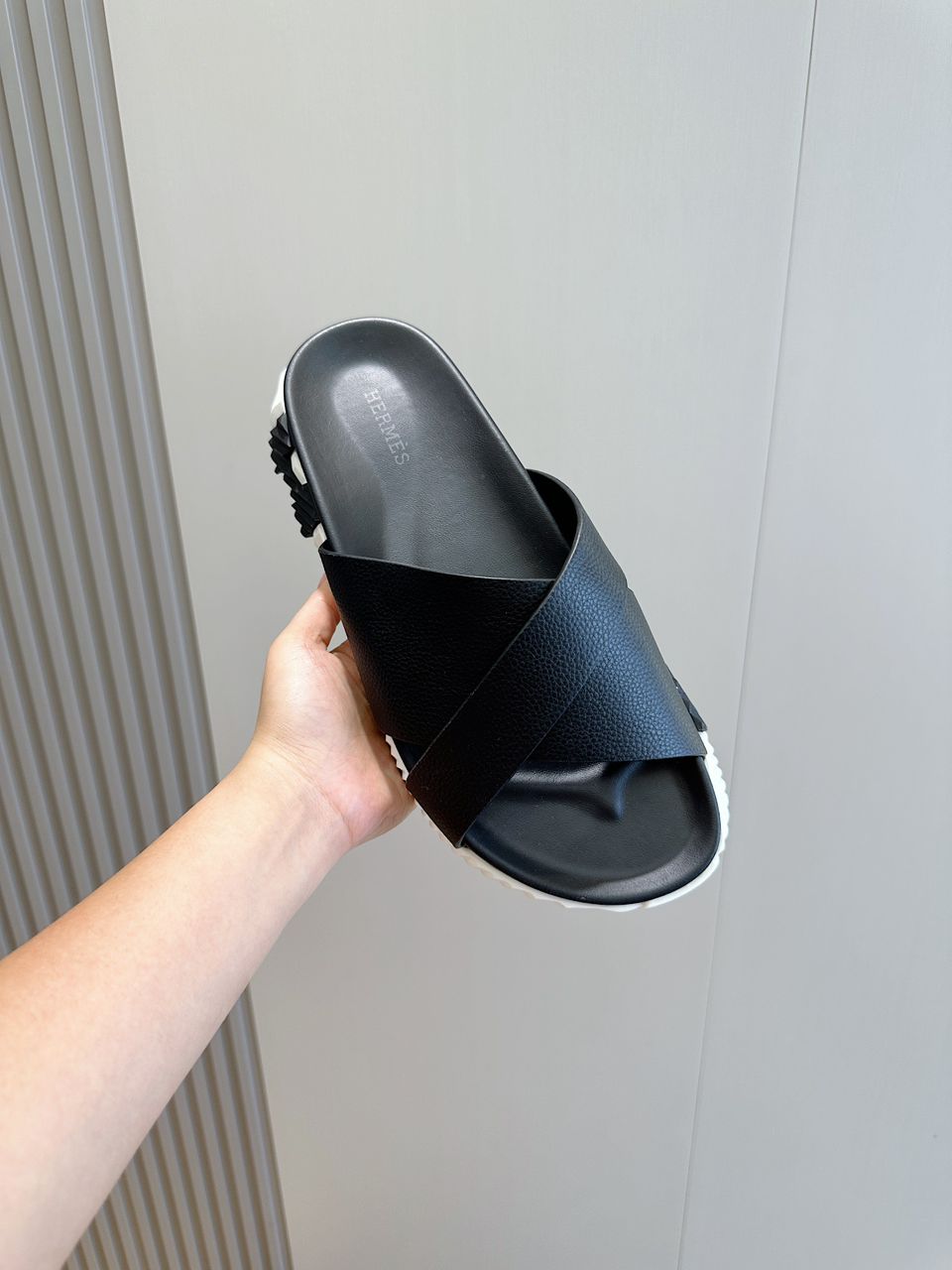 Hermes Sandal Infra Black White.