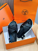 Hermes Sandal Infra Black White