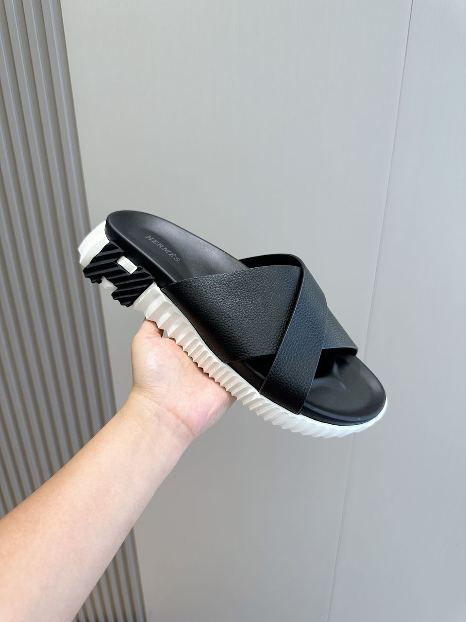 Hermes Sandal Infra Black White.