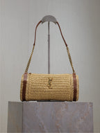 Saint Laurent Raffia Shoulder Bag