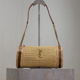 Saint Laurent Raffia Shoulder Bag
