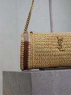 Saint Laurent Raffia Shoulder Bag