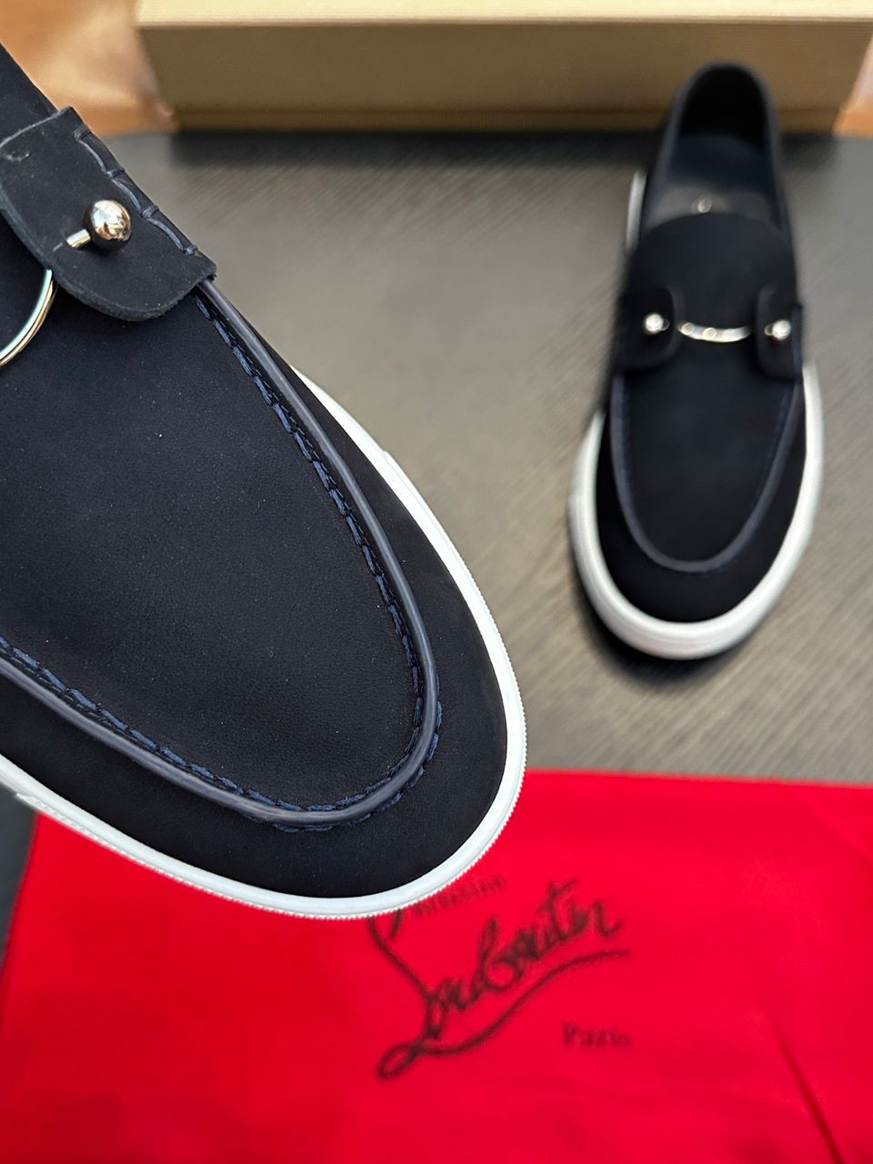 Christian Louboutin Chambeliboat Rockie Black.
