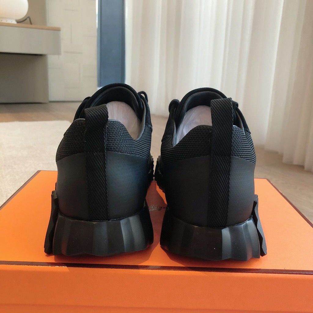 Hermes Air Mesh Bouncing Black Suede