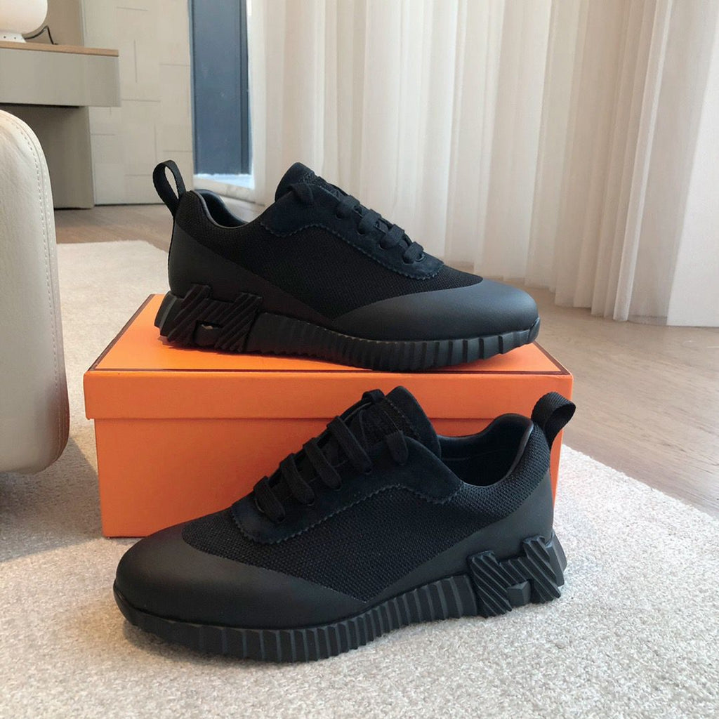 Hermes Air Mesh Bouncing Black Suede