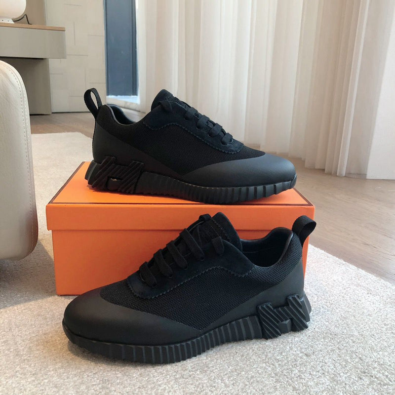 Hermes Air Mesh Bouncing Black Suede