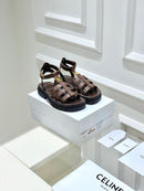 Celine Clea Triomphe Gladiator Sandal in Calfskin Leather