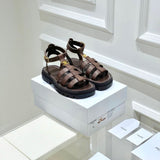 Celine Clea Triomphe Gladiator Sandal in Calfskin Leather