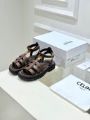 Celine Clea Triomphe Gladiator Sandal in Calfskin Leather