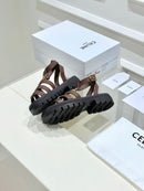 Celine Clea Triomphe Gladiator Sandal in Calfskin Leather