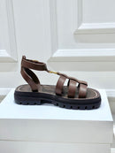 Celine Clea Triomphe Gladiator Sandal in Calfskin Leather