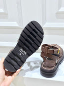 Celine Clea Triomphe Gladiator Sandal in Calfskin Leather