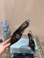 Prada Scarpin Slingback Black
