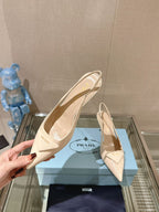 Prada Scarpin Slingback Nude/bege.