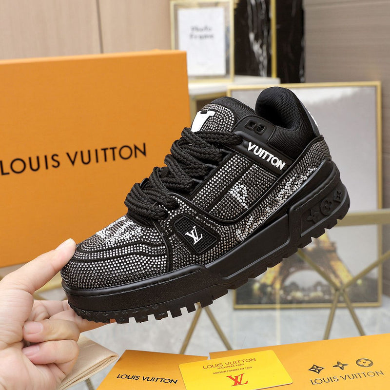 Trainer Maxi Crystals White Black