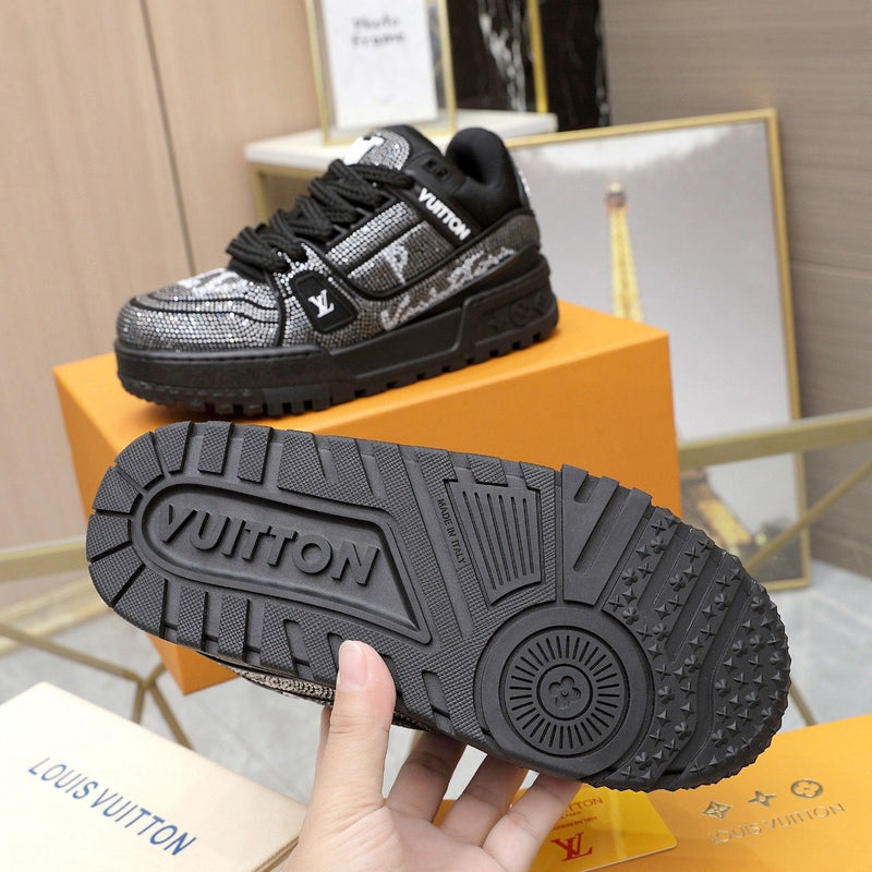 Trainer Maxi Crystals White Black