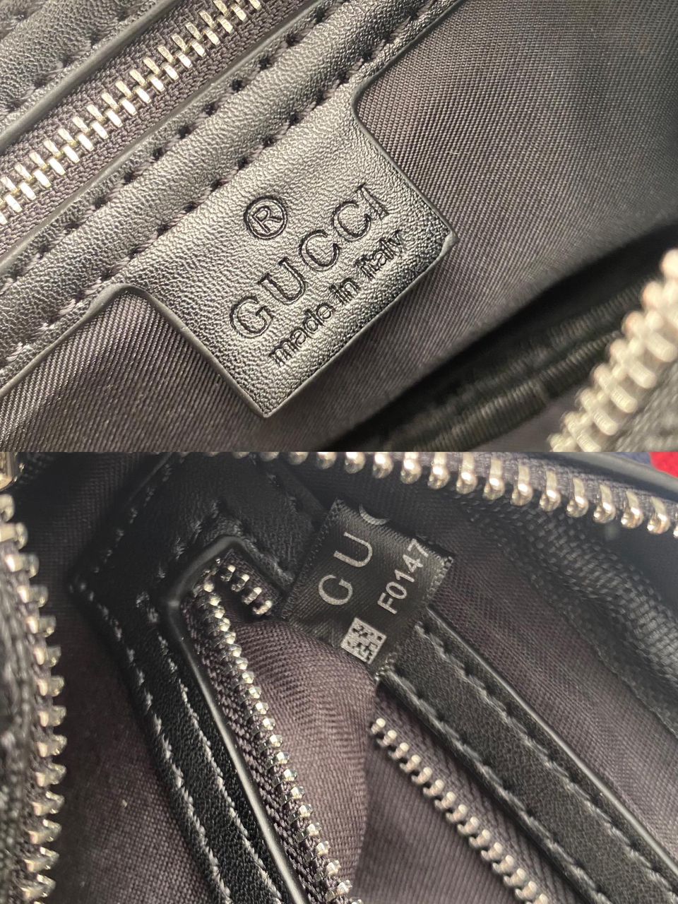 Gucci Black GG Supreme Night Courrier Belt Bag