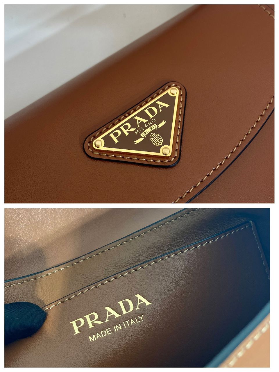 Bolsa de ombro Prada Arqué