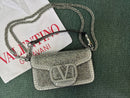 Valentino Garavani Locò Shoulder Bag With Rhinestones