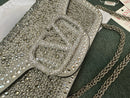 Valentino Garavani Locò Shoulder Bag With Rhinestones