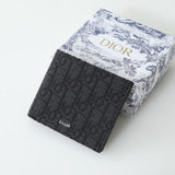 Carteira Black Dior Oblique Jacquard