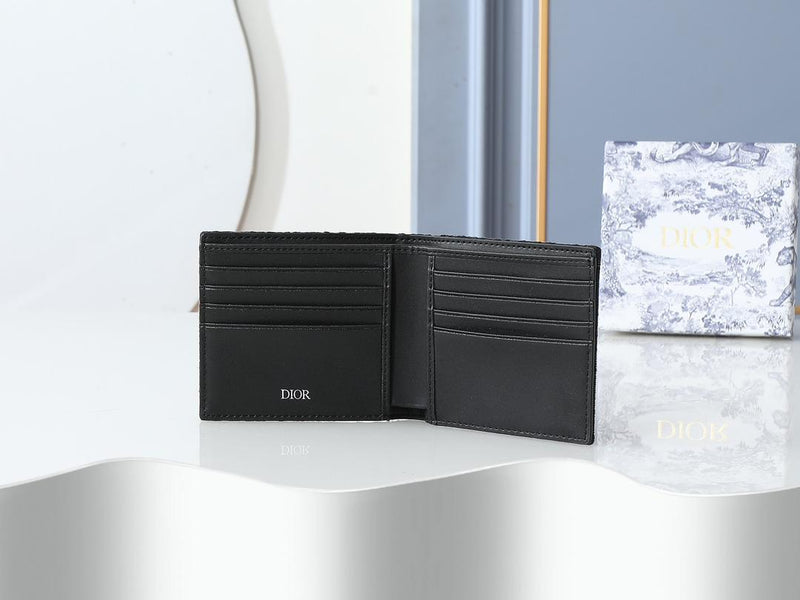 Carteira Black Dior Oblique Jacquard