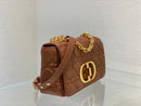 Dior Caro em Couro Marrom Cannage.