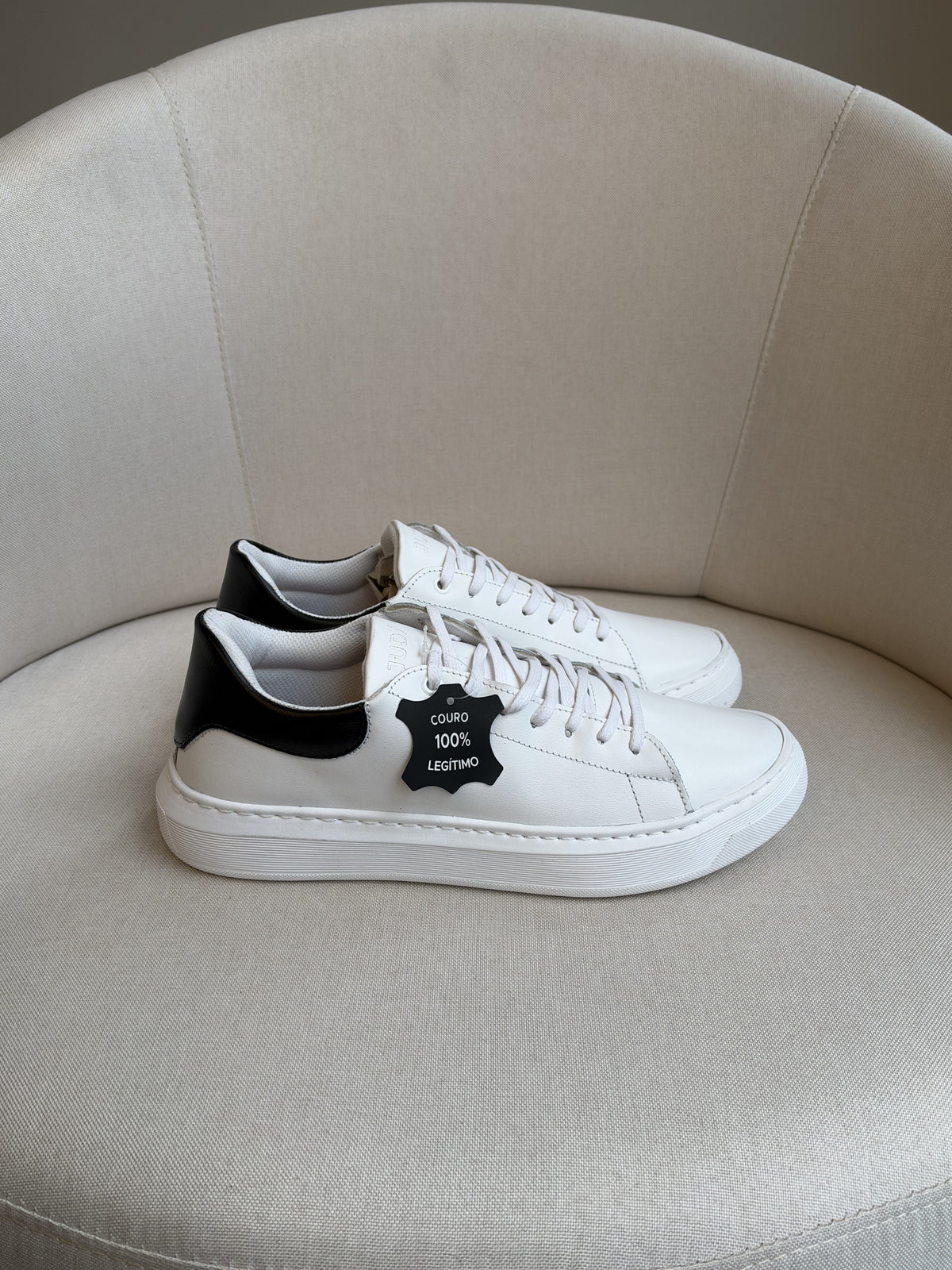 Tênis Judá Contrast Court White & Black ( Pronta Entrega)