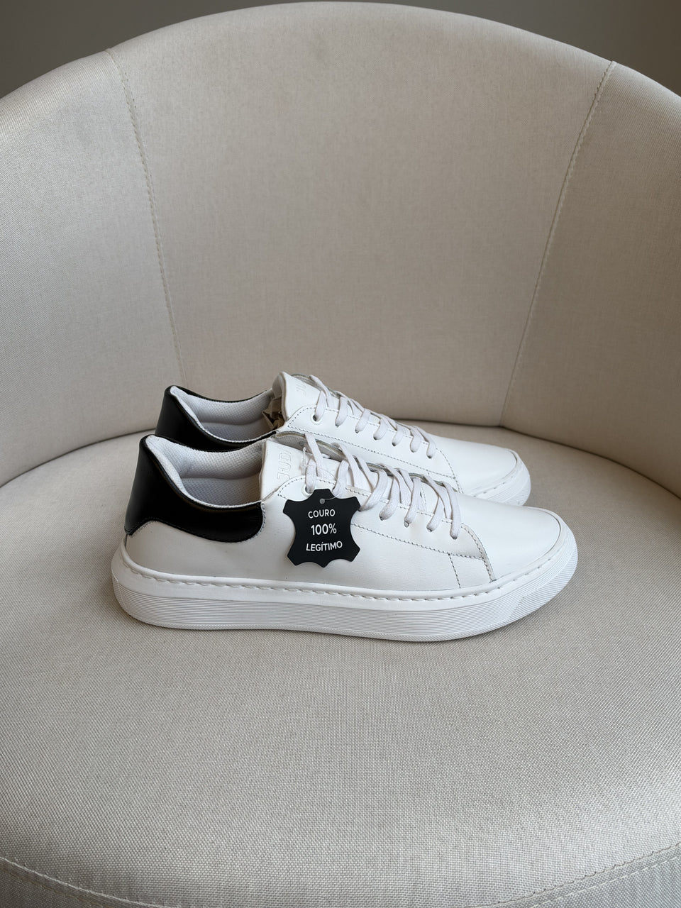 Tênis Judá Contrast Court White & Black ( Pronta Entrega)