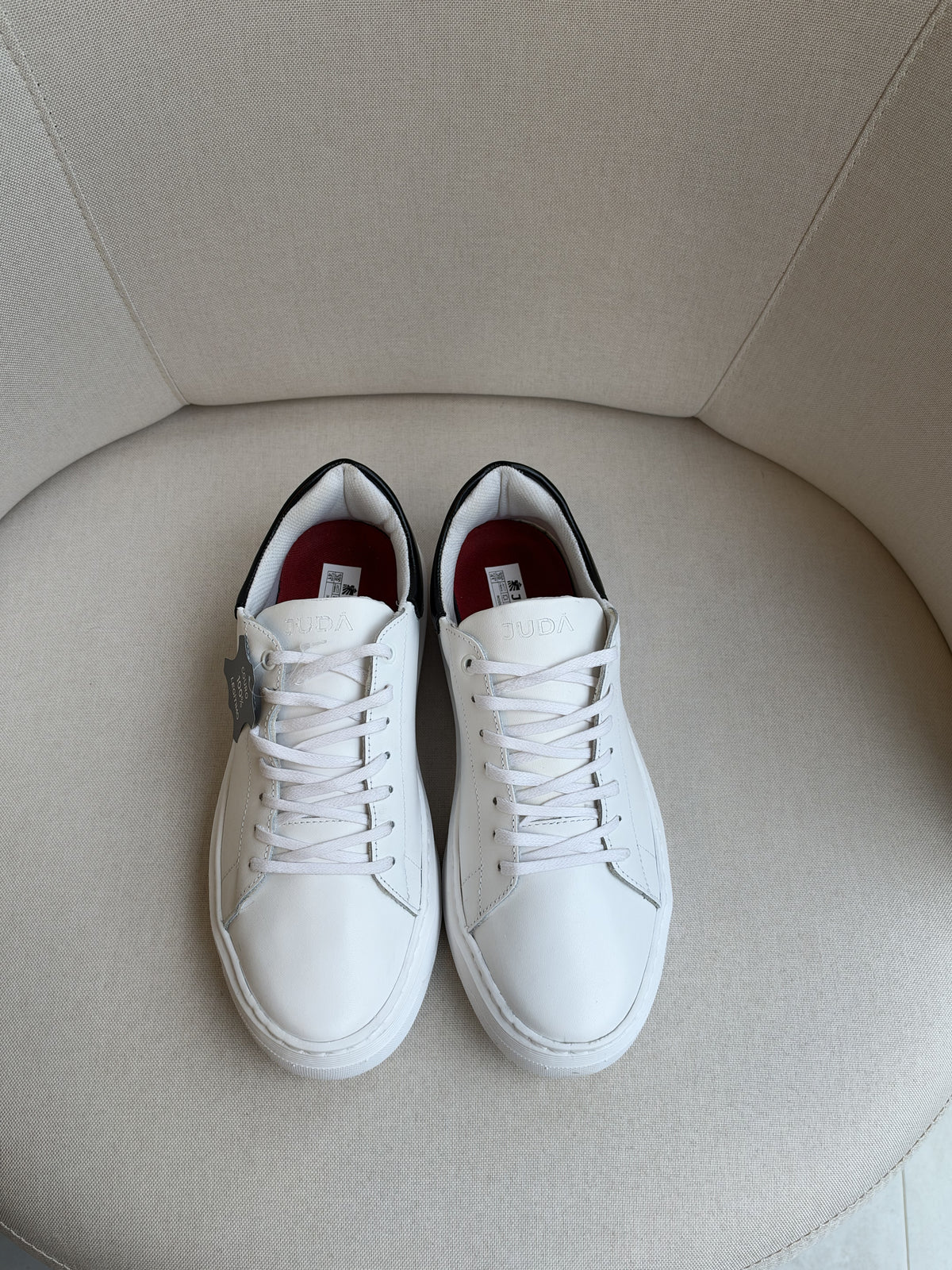 Tênis Judá Contrast Court White & Black ( Pronta Entrega)