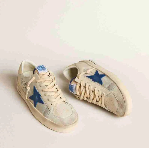 Golden Goose Ball Stardan Cream Blue