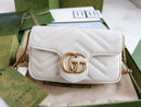 Gucci GG Marmont Small Matelasse White