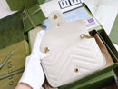 Gucci GG Marmont Small Matelasse White