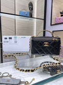 Bolsa Chanel Black Gold
