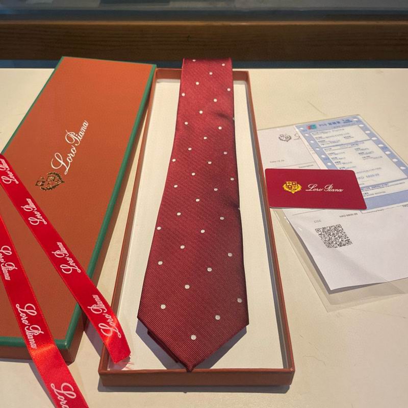 GRAVATA LORO PIANA DE SEDA POLKA DOT SILK TIE
