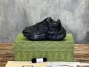 Men's Gucci Ripple trainer in black leather
