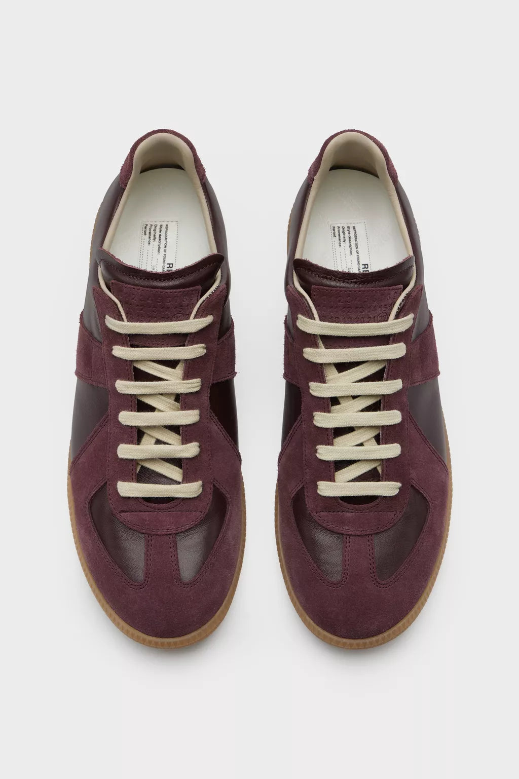 Maison Margiela Replica Low German Army Trainer Bordeaux