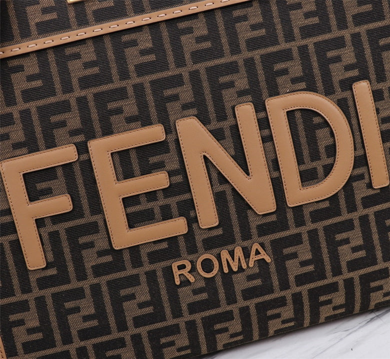 Bolsa Fendi Sunshine Jacquard Tote