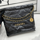 Chanel Hobo 22 Quilted Black