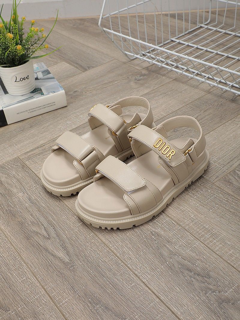 Dioract Sandal Powder Beige Lambskin